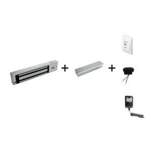 Kit Electroimán + Soporte U + Botón