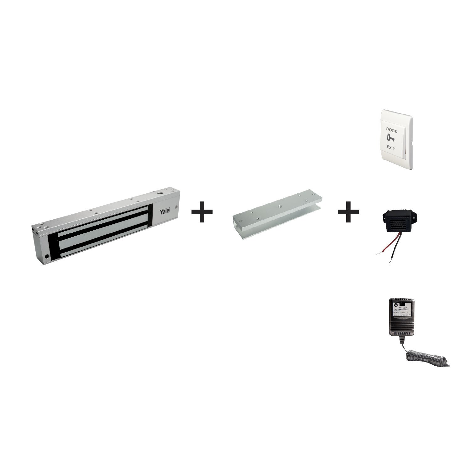 Kit Electroimán + Soporte U + Botón